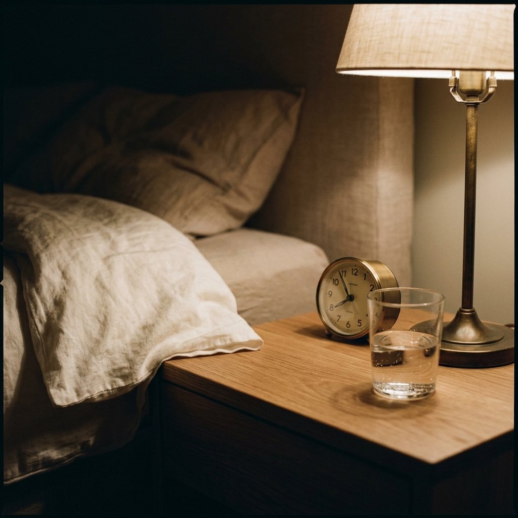 Quiet night bedside table